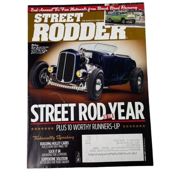 Street Rodder Magazine March 2017 u Vol 46  No 3 Car Restoration Tips Tricks Tec - Picture 1 of 8
